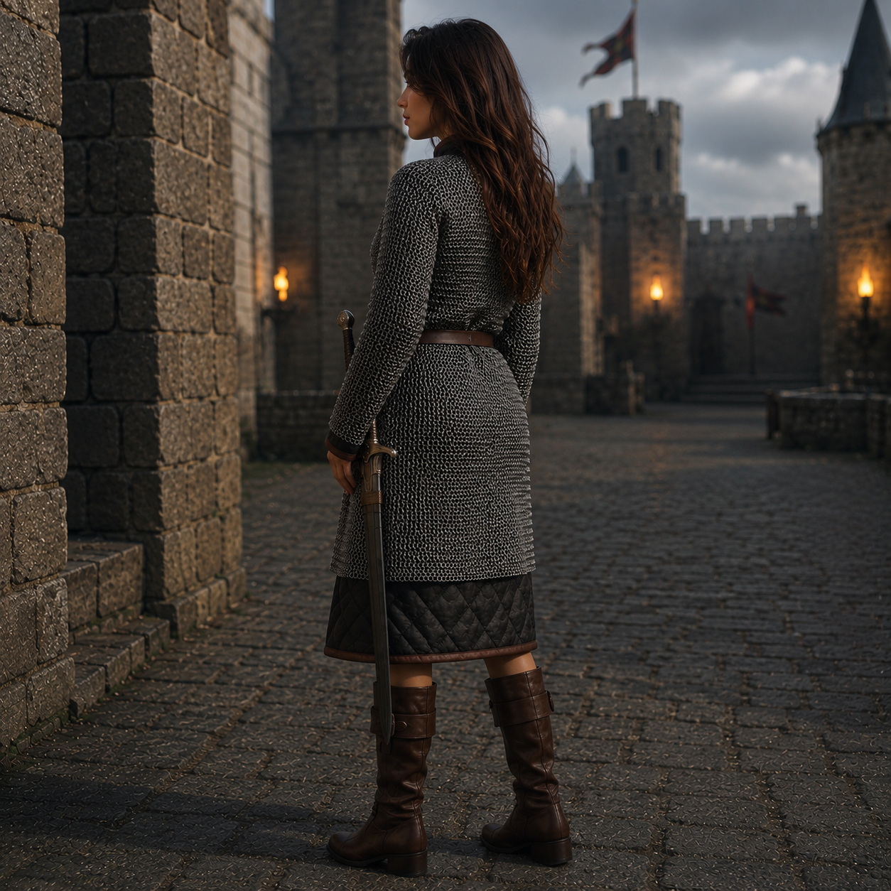 Medieval Chainmail Shirt β 9mm Flat Riveted Rings with Solid Washers