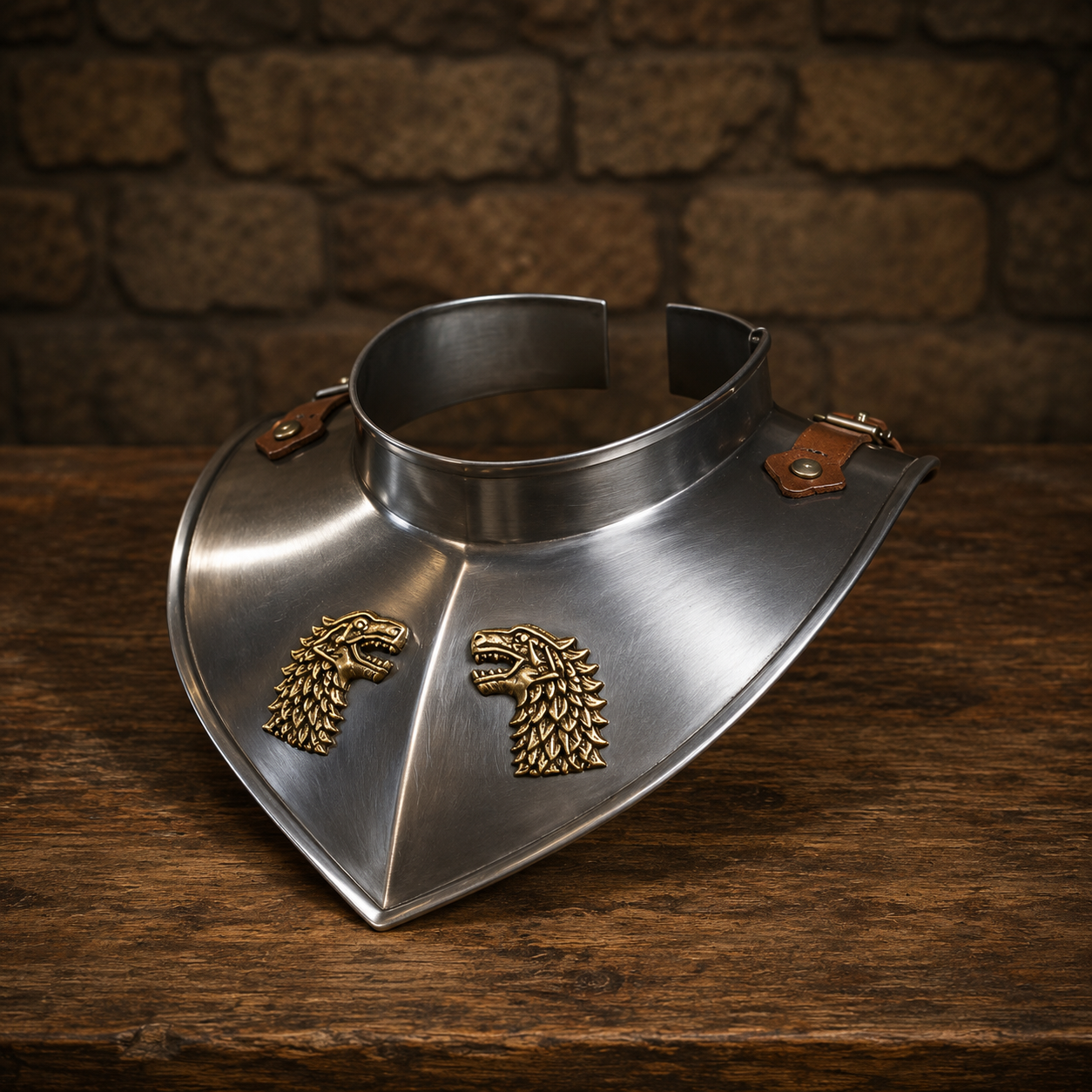 Medieval Gorget : Game of Thrones Armour , 18 Gauge Neck Gorget | HEMA LARP Reenactment Cosplay