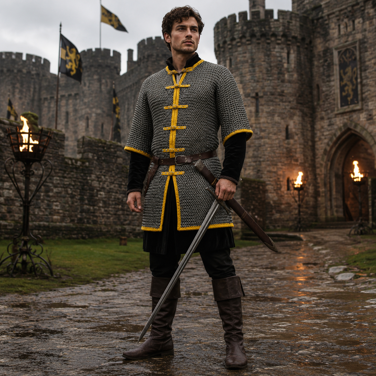 LARP Chainmail Shirt – 9MM Flat Riveted with Washers