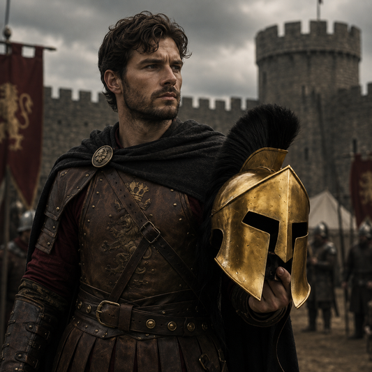 Brass Antic Spartan Warrior Helmet: 300 Movie Replica, Spartan helmet