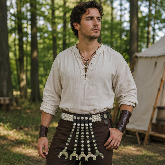 She-Wolf Leather Belt | Roman Cingulum Belt – Reenactment Costume