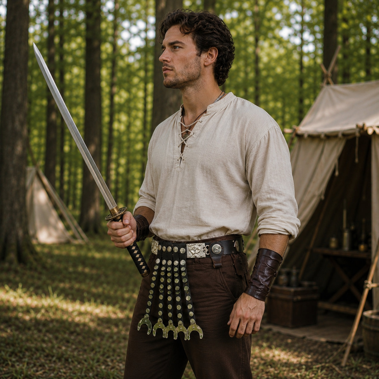 She-Wolf Leather Belt | Roman Cingulum Belt – Reenactment Costume