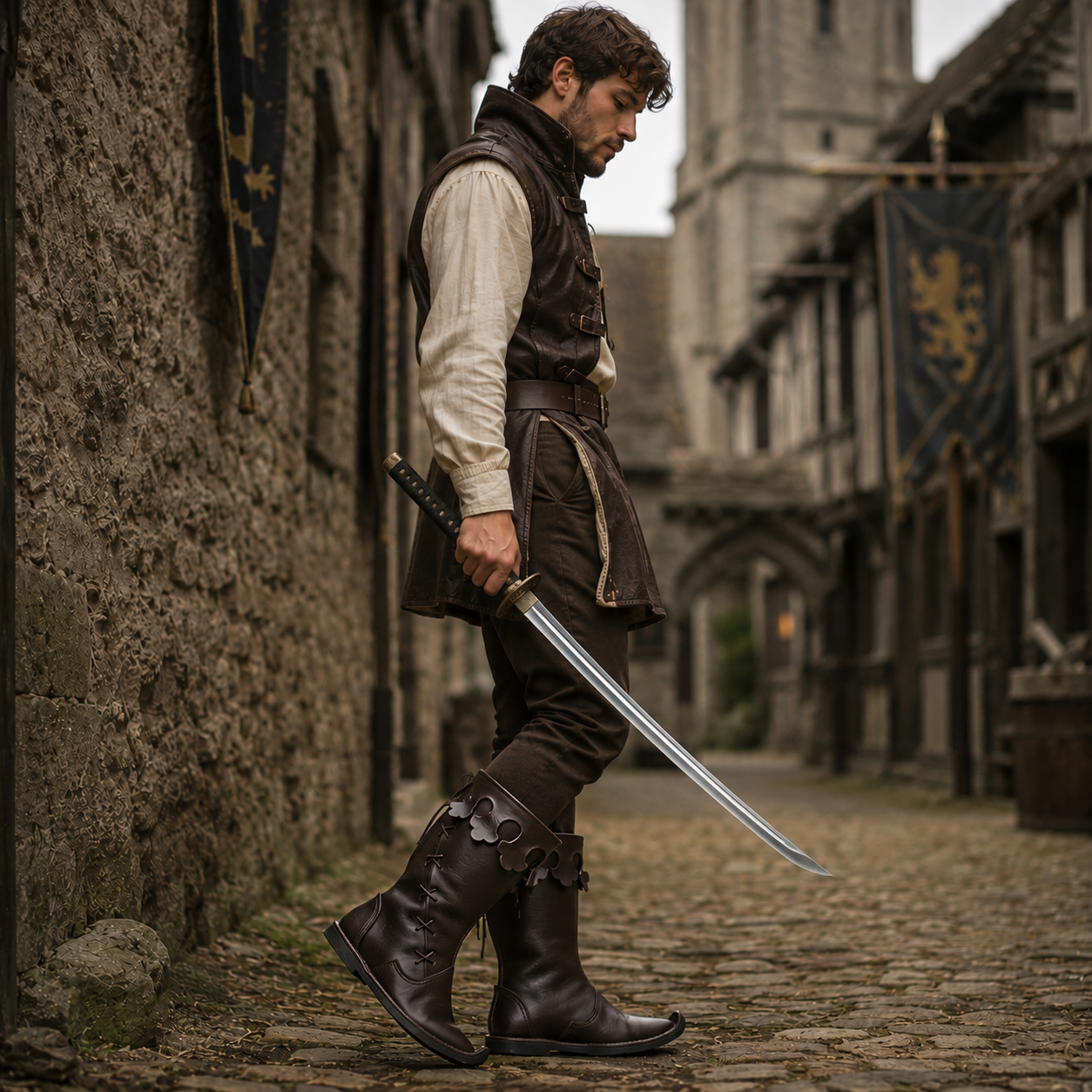 Medieval Shoes , Ren Faire boot , Renaissanc Footwere