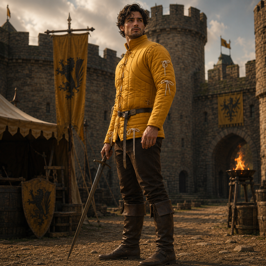 Medieval Yellow Gambeson – Ren faire & Reenactment Costume