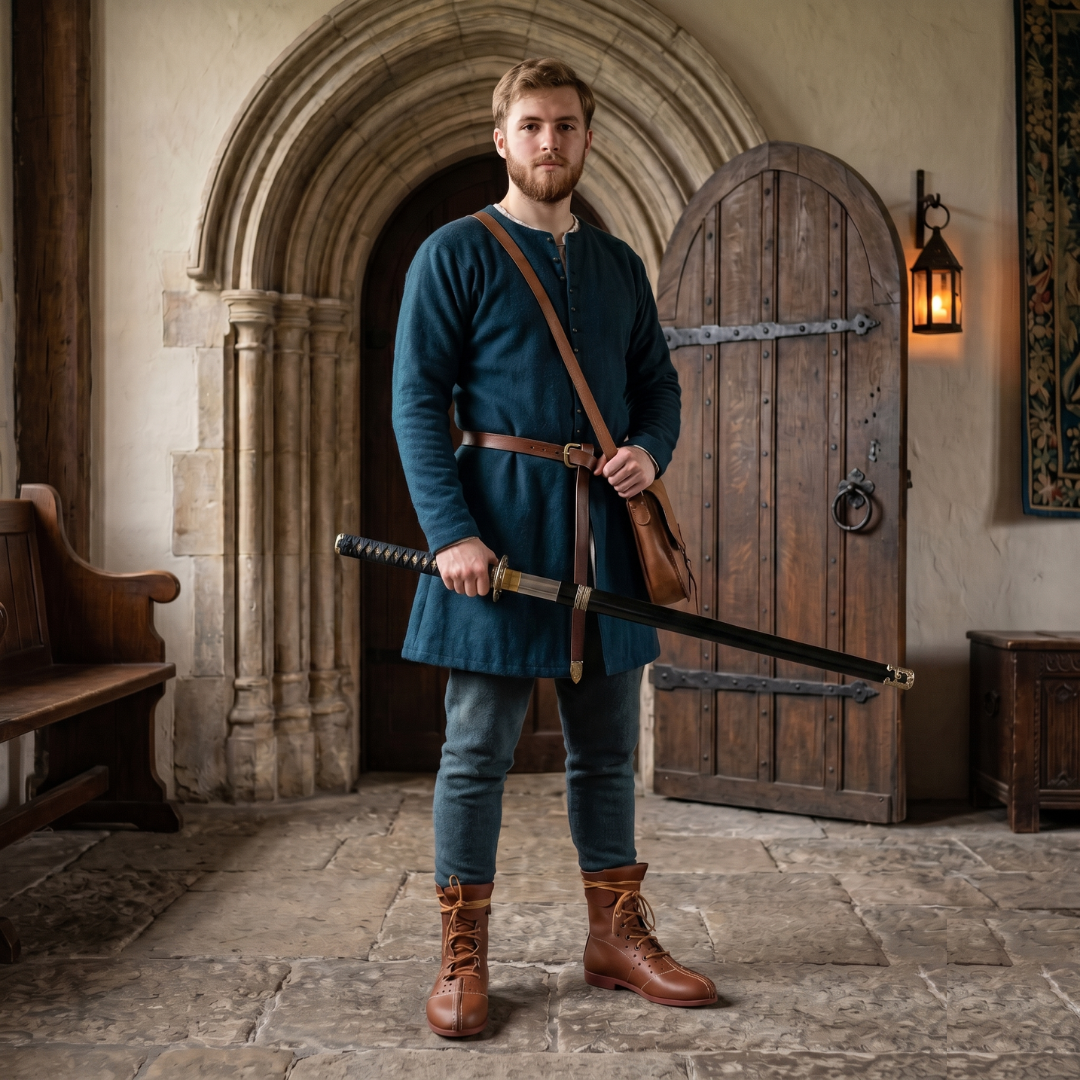 Roman Leather Boots – Vindolanda Style Historical Shoes for Reenactment, Renfaire & LARP