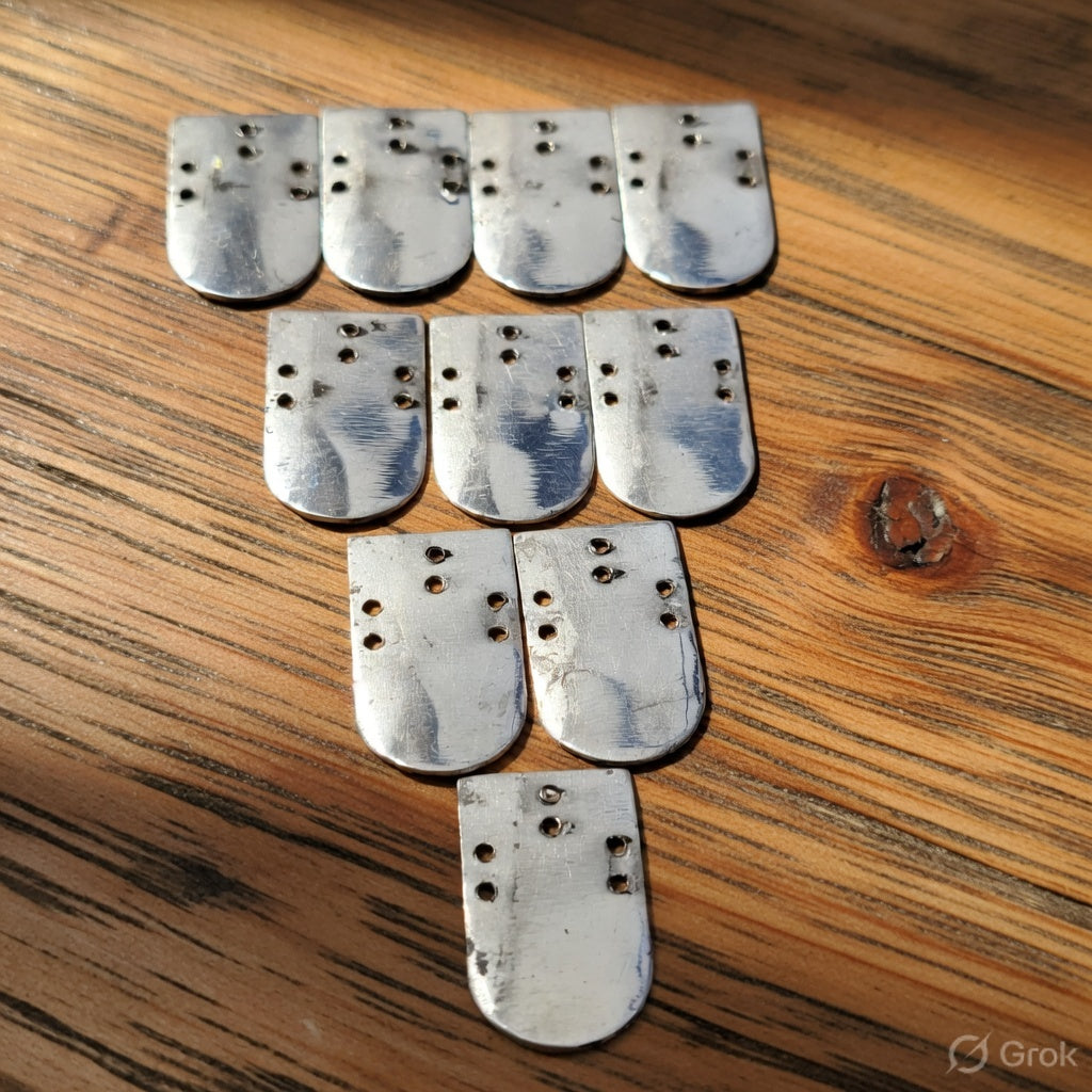 Silver Lorica Squamata – Reproduction of a Roman Scale Armor Cuirass, 13mm*25 mm Types -13