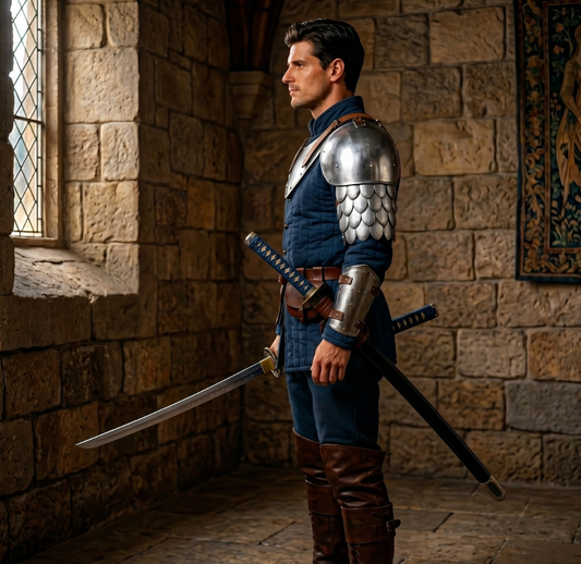 Pauldrons Armor with Scale Armor, Shoulder Armour set