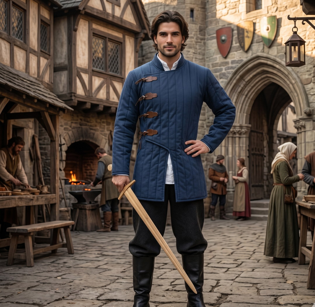 Medieval Gambeson Costume – Ren Faire, Cosplay & LARP Armor