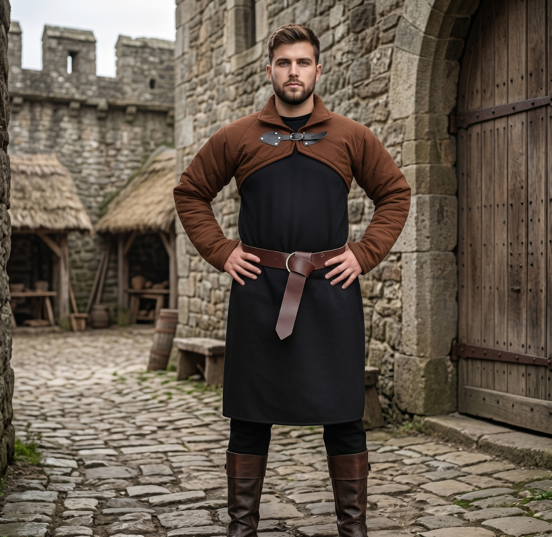 Medieval Viking LARP Costume – Cotton Gambeson with Sleeves