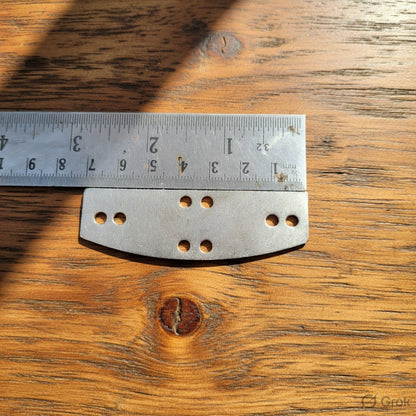 Lamellar Plates : 7 X 2 cm, 20 Gauge Mild Steel, Repair Lamellar Armor Types -2