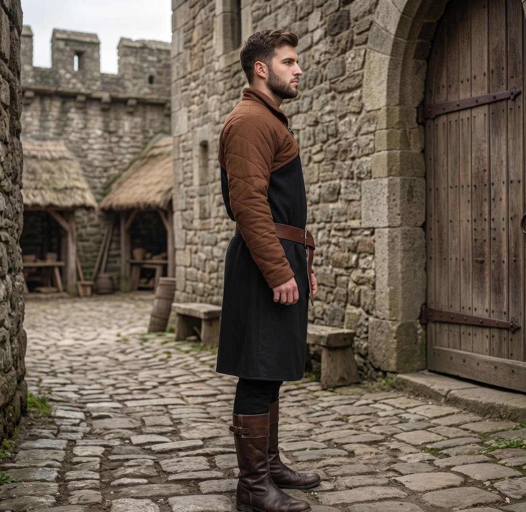 Medieval Viking LARP Costume – Cotton Gambeson with Sleeves