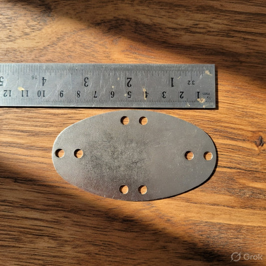 Visby-Style Steel Lamellar Scales, Types 5 , 9.3×5.3 cm