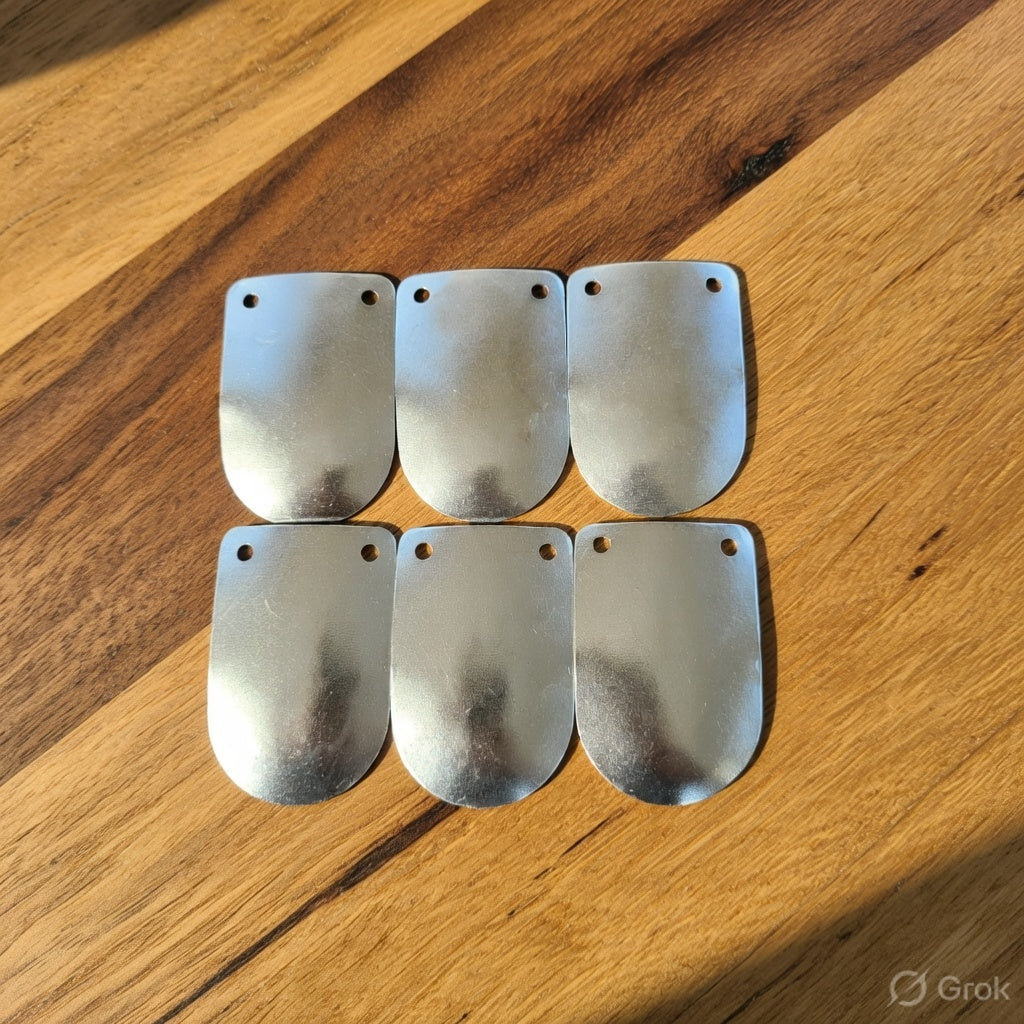 Viking Steel Lamellar Scales – Loose Armor Plates (5.8 x 3.8 cm) Types -6