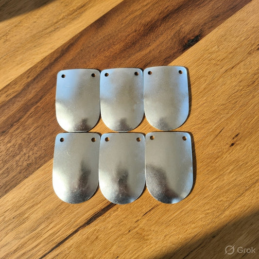 Viking Steel Lamellar Scales – Loose Armor Plates (5.8 x 3.8 cm) Types -6