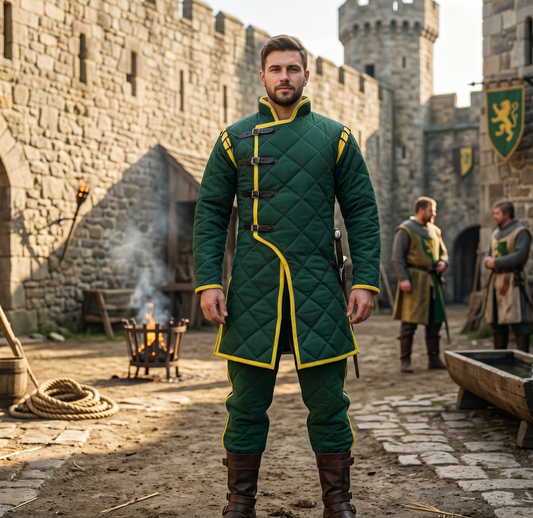 Royal Blue Gambeson : Viking Costume - Ren-faire Cosplay Dress
