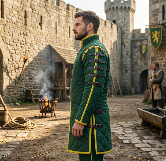 Royal Blue Gambeson : Viking Costume - Ren-faire Cosplay Dress