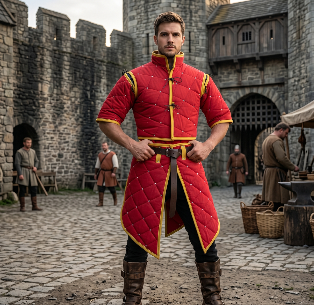 Quilted Padded Costume for Cosplay, LARP, and Reenactment