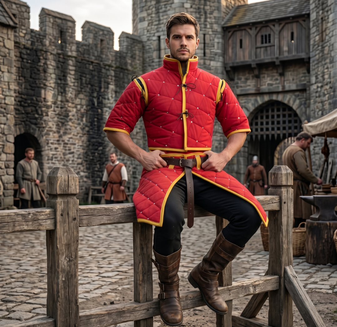 Quilted Padded Costume for Cosplay, LARP, and Reenactment