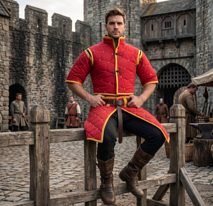 Quilted Padded Costume for Cosplay, LARP, and Reenactment