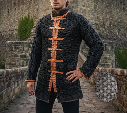 Medieval Chainmail Shirt- 9MM Flat Riveted With Washer