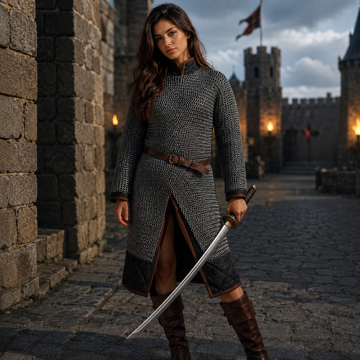 Medieval Chainmail Shirt – 9mm Flat Riveted Rings with Solid Washers