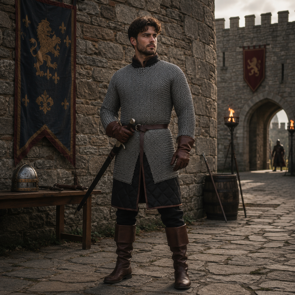 Chainmail Shirt | 9mm Flat Riveted Armor with Washers