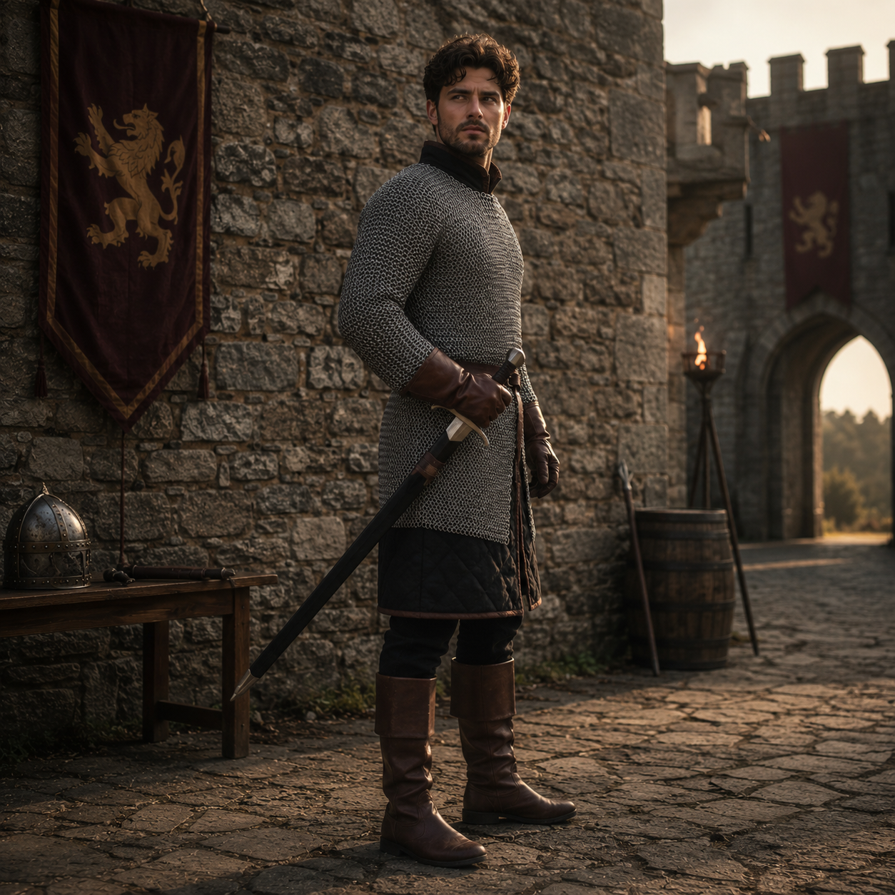 Chainmail Shirt | 9mm Flat Riveted Armor with Washers