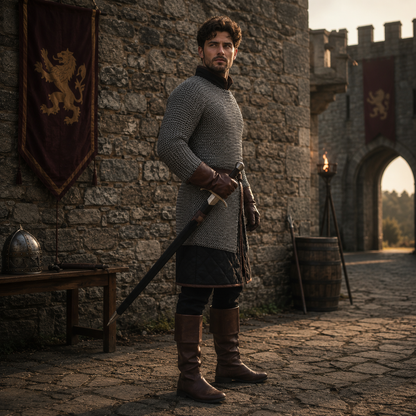 Chainmail Shirt | 9mm Flat Riveted Armor with Washers