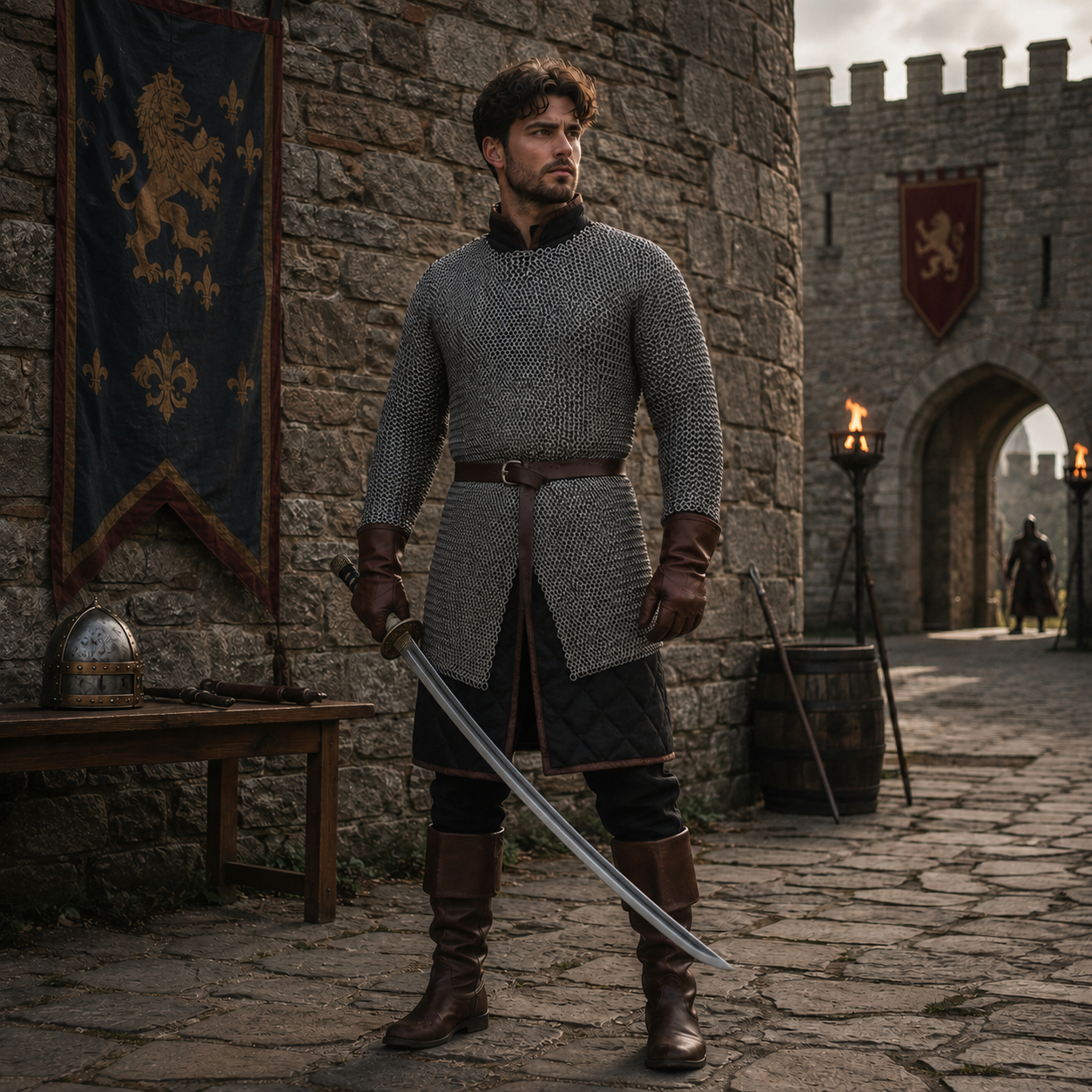 Chainmail Shirt | 9mm Flat Riveted Armor with Washers