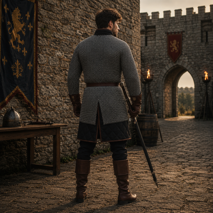 Chainmail Shirt | 9mm Flat Riveted Armor with Washers
