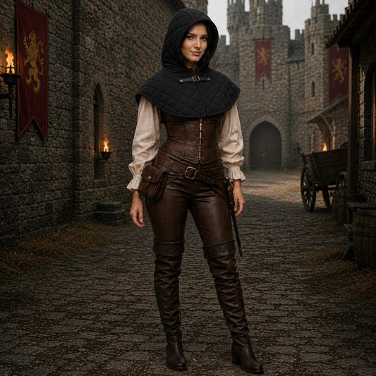 Renaissance Cotton Hood | Medieval Costume Accessory