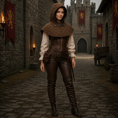 Renaissance Cotton Hood | Medieval Costume Accessory