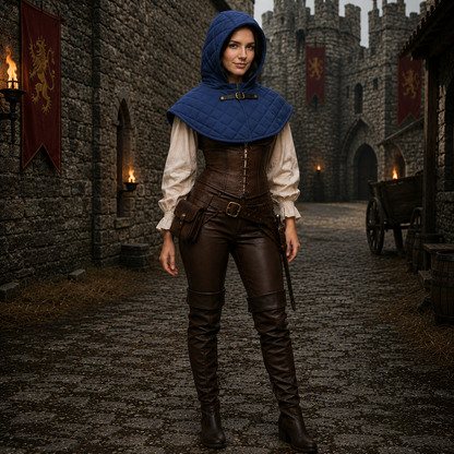 Renaissance Cotton Hood | Medieval Costume Accessory