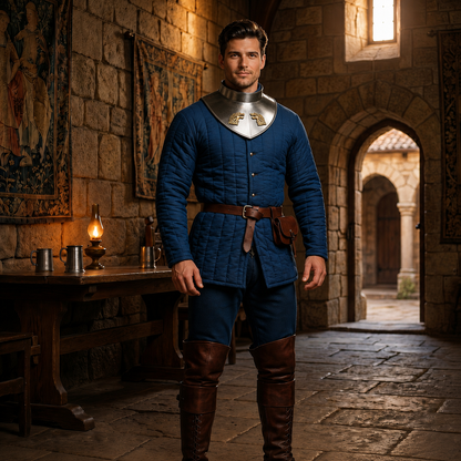 Medieval Gorget : Game of Thrones Armour , 18 Gauge Neck Gorget | HEMA LARP Reenactment Cosplay