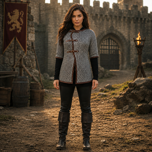 Medieval Chainmail Shirt – Flat Riveted with Washers
