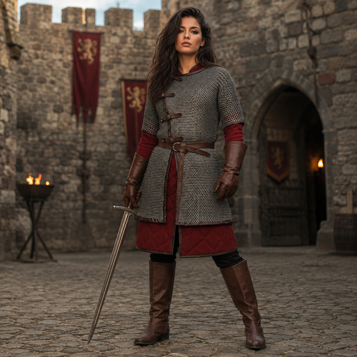Medieval Chainmail Shirt – 9mm Flat Riveted with Washers