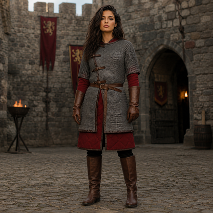 Medieval Chainmail Shirt – 9mm Flat Riveted with Washers