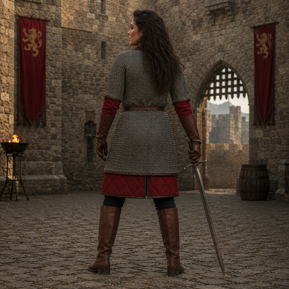 Medieval Chainmail Shirt – 9mm Flat Riveted with Washers