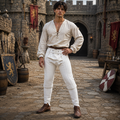 Medieval Cotton Leggings – Ren Faire & LARP Costume