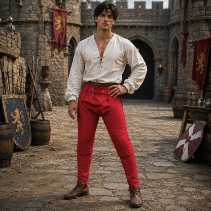 Medieval Cotton Leggings – Ren Faire & LARP Costume