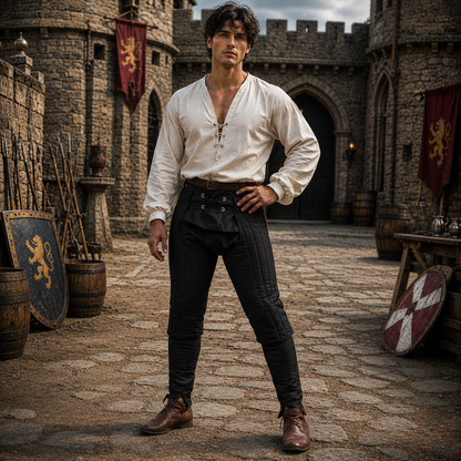 Medieval Cotton Leggings – Ren Faire & LARP Costume