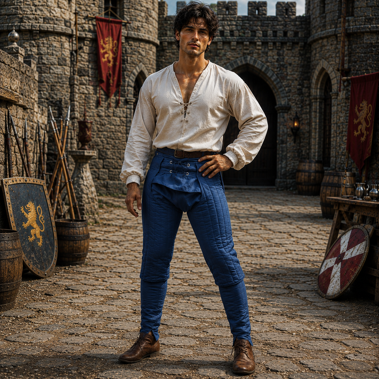 Medieval Cotton Leggings – Ren Faire & LARP Costume