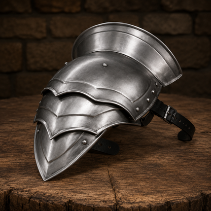 Handcrafted Steel Gladiator Pauldron – Fantasy Knight Shoulder Armor