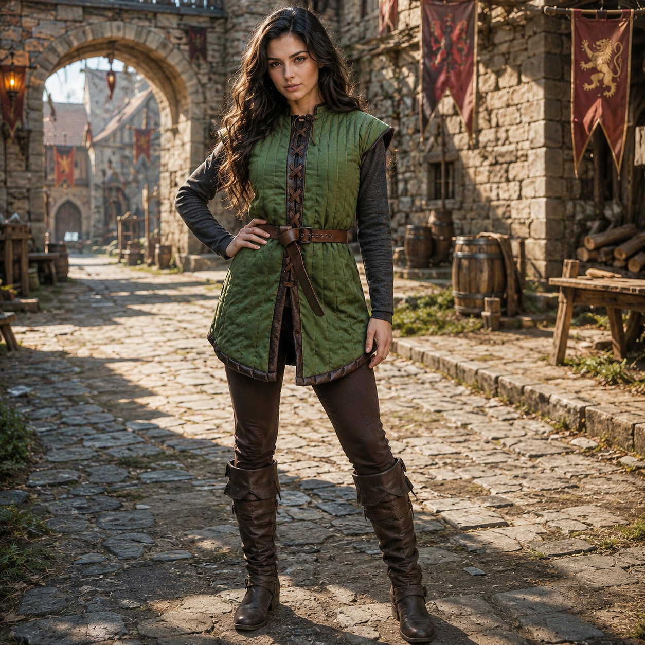 Medieval Ren faire Gambeson Costume
