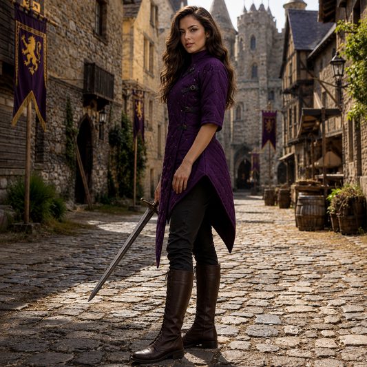 Renaissance Gambeson Jacket – Quilted Cotton Armor