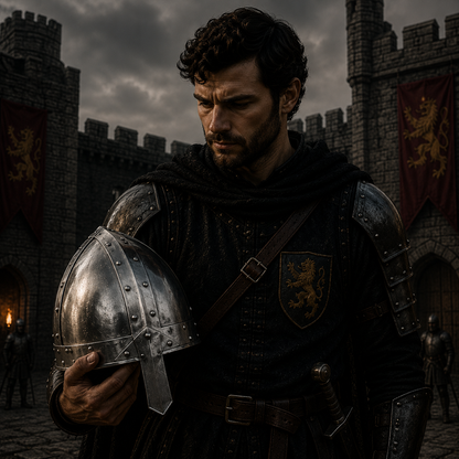 Deluxe Norman Helmet : With Display Stand, Liner and Strap, Medieval Nasal Helmet