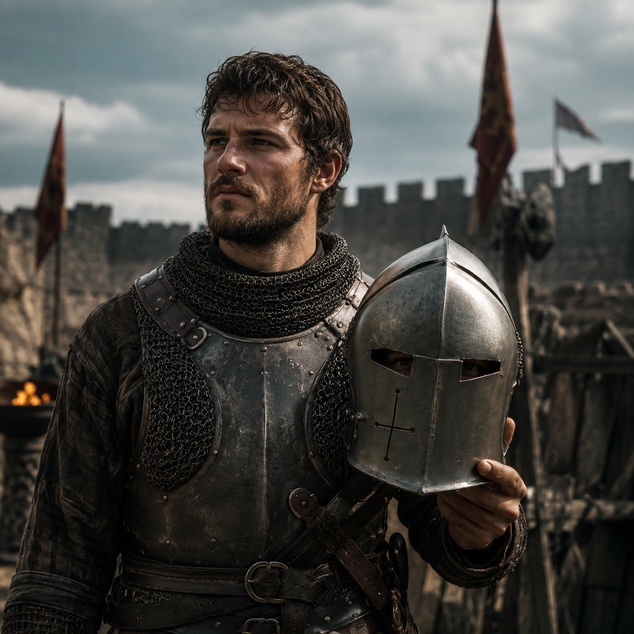 Medieval Barbute Helmet : fully wearable helmet for Role Play , Barbute Helmet