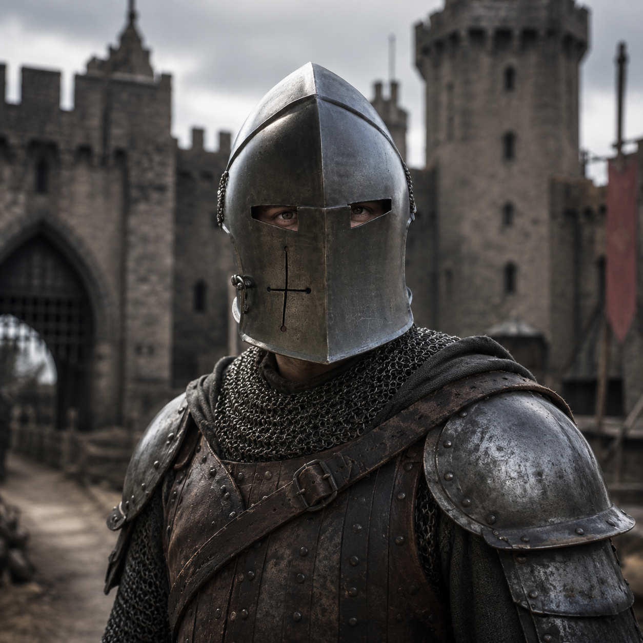 Medieval Barbute Helmet : fully wearable helmet for Role Play , Barbute Helmet