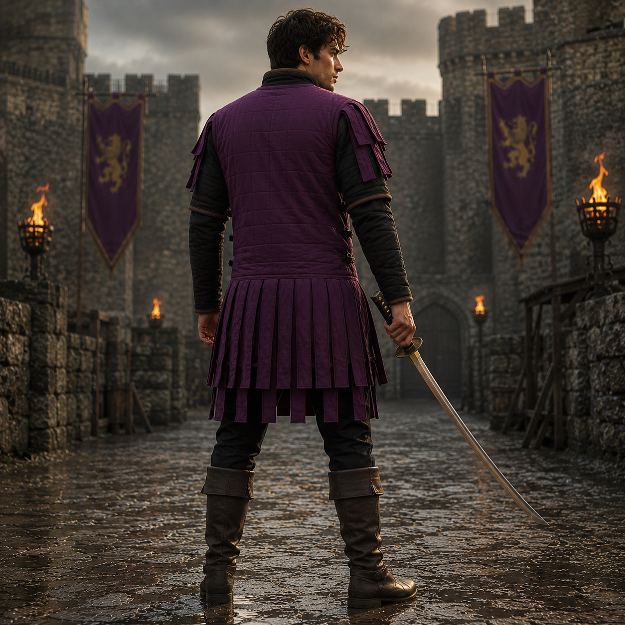 Roman Subarmalis Purple Color For Roman Soldiers Military