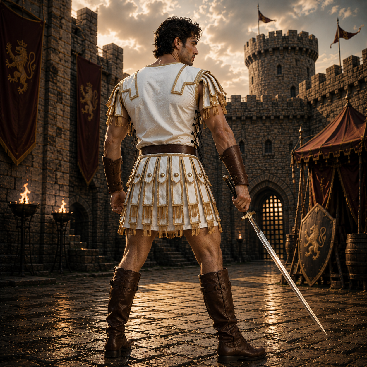 Roman Subarmalis Padded Armor | Officer Gambeson for Historical Reenactment & LARP- Custom Body Armor